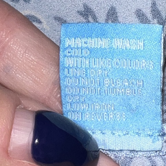 J.McLaughlin Womens Dress Large Blue Floral Tiered‎ Peasant Bohemian Cottagecore - Picture 7 of 11